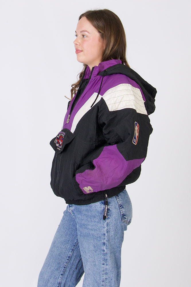 Vintage raptors 2025 windbreaker