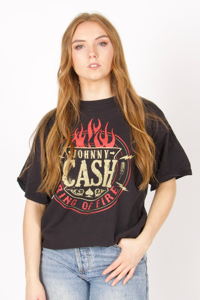 MUSIC Vintage Johnny Cash Music Tee L