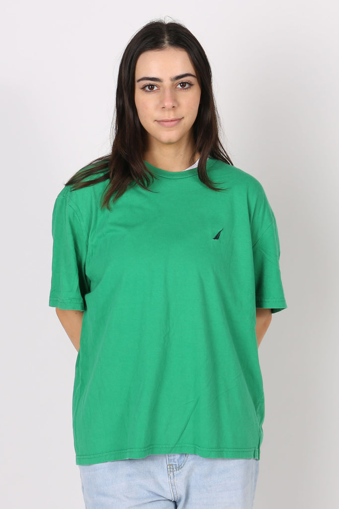 BRANDED Vintage Nautica Embroidered Logo Tee M