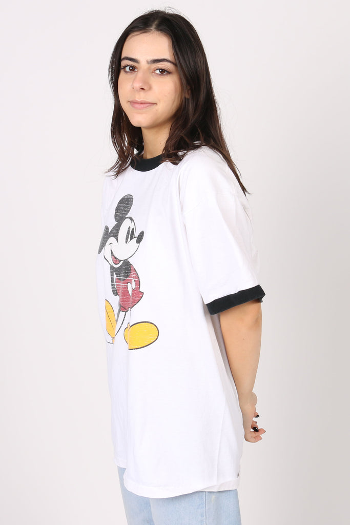 CARTOON Vintage Mickey Mouse Graphic Tee L