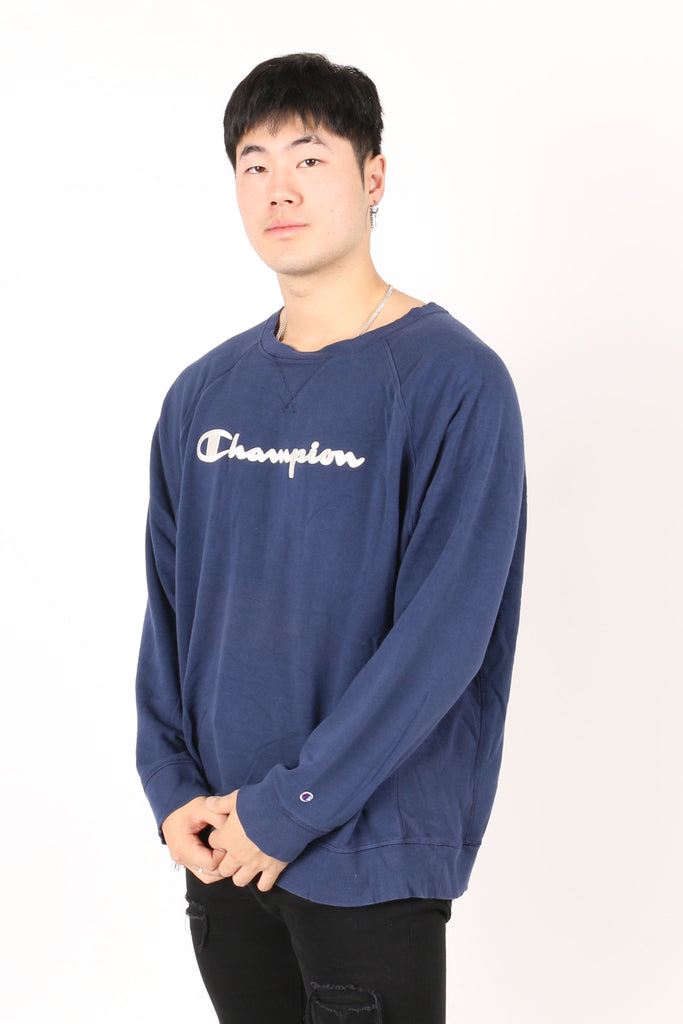 BRANDED SPORTS Vintage Champion Logo Sweatshirt XXL