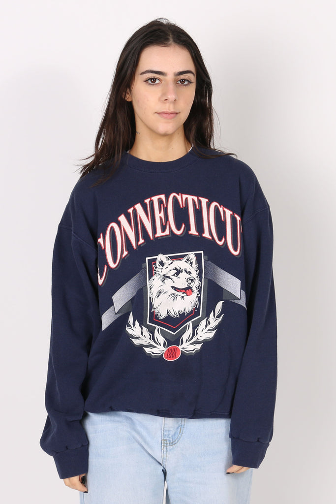UNI Vintage Connecticut University Crewneck M