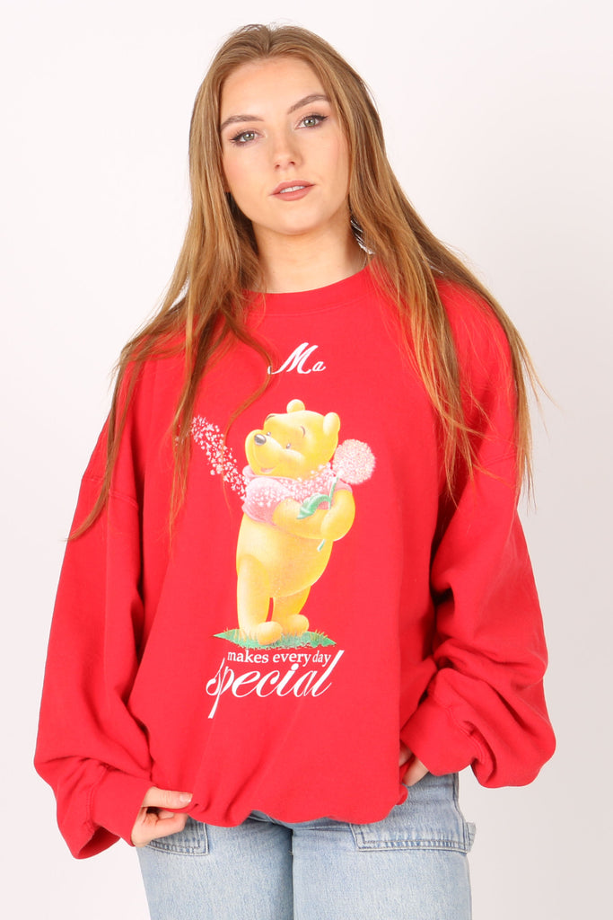 CARTOON Vintage Winnie The Pooh Crewneck XL