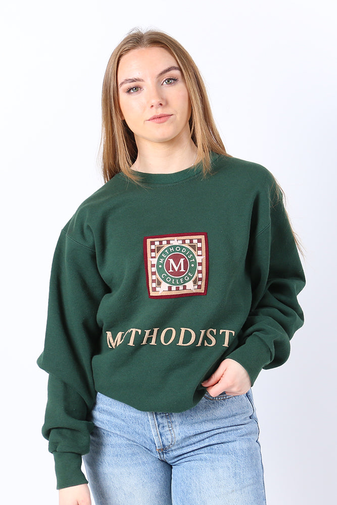 American University Vintage Methodist College Crewneck S