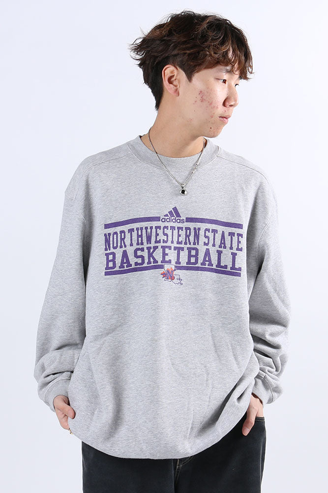 American University Vintage Northwestern State University Basketball Crewneck L