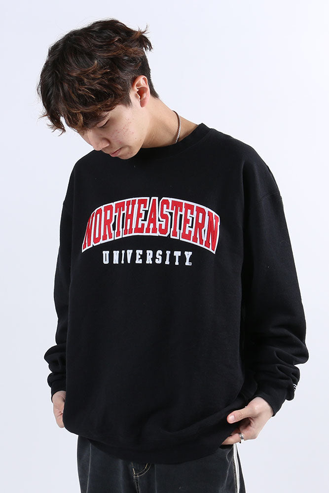 American University Vintage Northeastern University Crewneck L